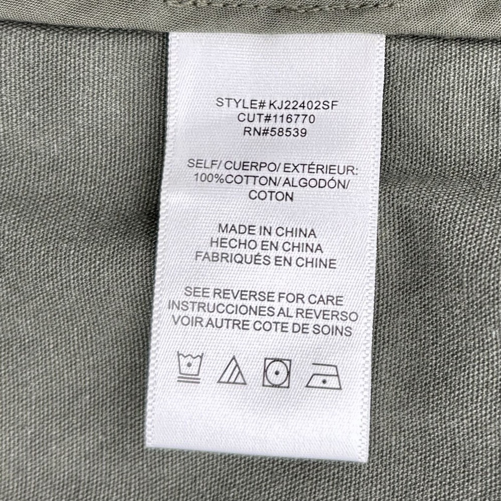 KUT from the Kloth Women's Medium Olive Green Military Field Jacket 100% Cotton - Picture 6 of 16